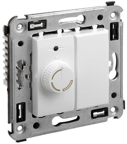 Светорегулятор поворотно-нажимной без рамки DKC Avanti 1-м. 60–800Вт белое облако картинка